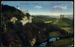 Rudelsburg Und Ruine Saaleck A. D. Saale  -  Ansichtskarte Ca.1929    (3415) - Bad Kösen