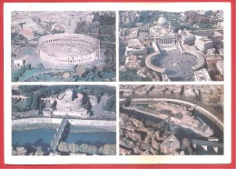 CARTOLINA VG ITALIA - ROMA - Panorami - Vedutine - 12 X 17 - ANNULLO LEGGERO - Multi-vues, Vues Panoramiques