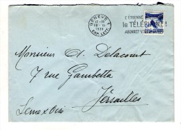 Lettre ,SUISSE , GENEVE I , Exp. Lett. , 1938 , Le Téléphone Abonnez Vous - Postmark Collection