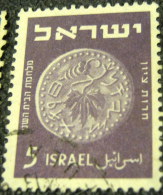 Israel 1950 Jewish Coins 5p - Used - Used Stamps (without Tabs)