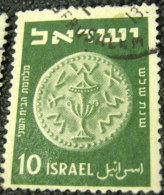 Israel 1950 Jewish Coin 10p - Used - Used Stamps (without Tabs)