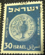 Israel 1950 Jewish Coin 30p - Used - Used Stamps (without Tabs)