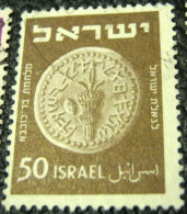 Israel 1950 Jewish Coin 50p - Used - Gebruikt (zonder Tabs)