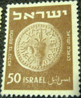 Israel 1950 Jewish Coin 50p - Mint - Unused Stamps (without Tabs)