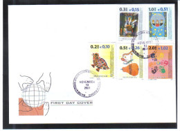 WIT06 UNO KOSOVO UNMIK  FDC  FIRST  DAY COVER FRIEDEN IM KOSOVO II  2001 MICHL 6/10 - Brieven En Documenten