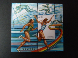 BLOC FEUILLET "BELARUS" J.O. SYDNEY 2000 - Olymphilex - Athlétisme - Sommer 2000: Sydney