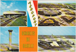 ROISSY-EN-FRANCE - Aéroport Charles-de-Gaulle - L'Aérogare, Le Tour De Contrôle Et L'un Des 7 Satellites - Aéroports De Paris