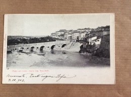 BENEVENTO - Ponte Sul Calore. Opera Ing. Vanvitelli - Cartolina FP V 1902 - Benevento