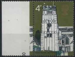 1972 Gran Bretagna, Architettura  Val. 4p Senza Rilievo Regina Embossing Omitted, Nuovo (**) - Varietà, Errori & Curiosità