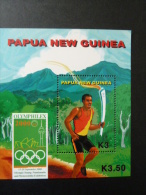 FEUILLET  "PAPOUASIE NOUVELLE GUINEE " J.O. SYDNEY 2000 - Olymphilex - - Ete 2000: Sydney