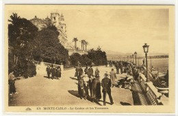 MONTE CARLO  -  Le Casino Et Les Terrasses, Carte Animée  -  Ed. CAP, N° 171 - Las Terrazas