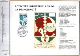 Feuillet Tirage Limité CEF 238 Activités Industrielles De La Principauté Industrie Pharmaceutique Et Cosmetologie - Storia Postale