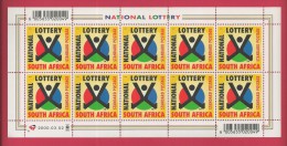 SOUTH AFRICA,  2000 ,  Full Sheet  Of 10 Stamps , National Lottery, Sa1252, F-3811 - Neufs