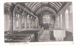 SHENFIELD CHURCH INTERIOR No. 1603 CHARLES MARTIN 39 ALMERMANBURY LONDON EC  USED 1906 - Hertfordshire