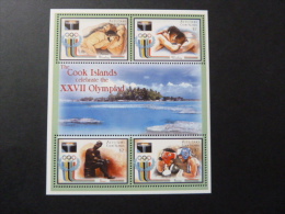 FEUILLET  "COOK ISLANDS AITUTAKI " J.O. SYDNEY 2000 - - Sommer 2000: Sydney