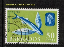 BARBADOS    Scott  # 278  VF USED - Barbades (...-1966)