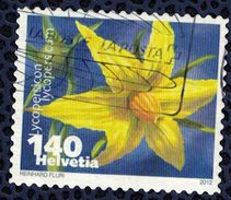 SUISSE Oblitération Thématique Used Stamp Lycopersicum Légumes En Fleur Tomate 2012 WNS N° CH010.12 - Usati