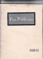 FIAT PUBLICITAS-ADVERTISING-RE KLAM-WERBUNG- 108 PAGINE IN INGLESE-VOLUME TERZO -DICEMBRE1926 - Altri & Non Classificati