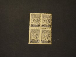 FINLANDIA - 1940 PRO PATRIA, In Quartina(black Of Four) - NUOVI(++) - Unused Stamps