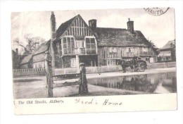 THE OLD Stocks Manor House Aldbury Nr Tring  Hertfordshire USED 1904 WOOLWICH SHOWS FREDS HOME - Hertfordshire