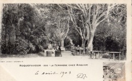 ROQUEFAVOUR LA TERRASSE CHEZ ARQUIER CARTE ANIMEE FANTAISIE - Roquefavour