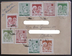 Shqiperise Albania Mother Teresa Theresa Saint St. Santa Madre Church Religion Used On Letter Cover Busta - Moeder Teresa