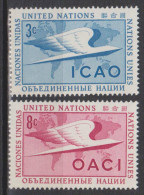 Nations-Unies (New York) N° 35 - 36 *** ICAO - OACI - 1955 - Unused Stamps