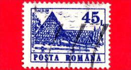 ROMANIA - 1991 - Alberghi - Sura Dacilor, Poiana Brasov - 45  L - Gebruikt