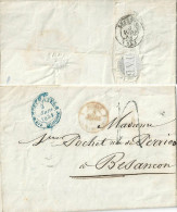 Faltbrief Ohne Marke  Neuchâtel - Besançon F          1855 - ...-1845 Prephilately