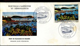 FDC Site Et Paysages (Port De Plaisance De Nouméa) - Nouméa 27 Septembre 71 - FDC