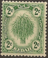 KEDAH 1921 2c Rice SG 27 HM #BN353 - Kedah