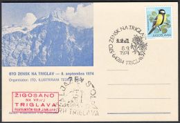 Yugoslavia 1974, Illustrated Cover "Triglav" W./ Special Postmark "Triglav", Ref.bbzg - Brieven En Documenten