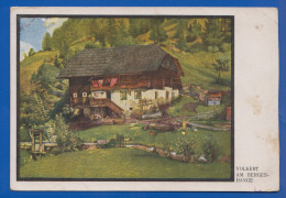 Malerei; Volkert; Am Bergeshänge; 1918 - Riesen, Arno Von