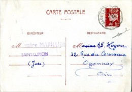 Vr 5 Entier Postal 515 CP1  Obl. Ambulant - Lettres & Documents