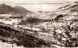 Vr 16 Carte Postale  Salins Les Bains Sous La Neige - Le Mt Poupébet Quartier Sud - Andere & Zonder Classificatie