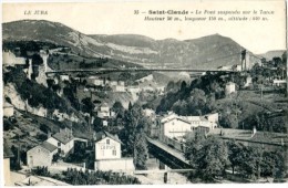 Vr 19 Carte Postale St Claude Le Pont Suspendu Sur Le Tacon - Altri & Non Classificati