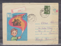 1981 - Plic Circulat Pe Ruta Bucuresti - Galati In Anul 1981 - Lettres & Documents