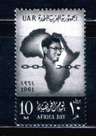 EGYPT / 1961 / AFRICA DAY / PATRICE LUMUMBA / MAP / MNH / VF . - Neufs