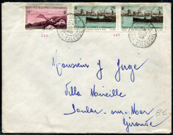 NOUVELLE CALÉDONIE - N° 262 + 268 (2) / LETTRE DE NOUMEA LE 24/12/1948 , POUR LA FRANCE - TB - Storia Postale