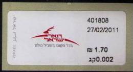 Postal Logo (III) "DALIYA" Type ATM 401808  Dated Inc. Weigh Israel - Affrancature Meccaniche/Frama