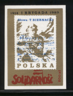 POLAND SOLIDARITY POCZTA SOLIDARNOSC 1914-1989 HYMN WW1 1ST BRIGADE POLISH LEGIONS MS MUSIC ARMY SOLDIER MILITARIA - WO1
