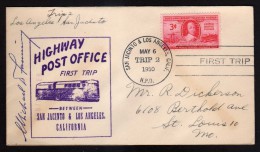 America Highway Post Office FDCx2 1950 - 1941-1950