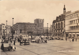 Allemagne,saxe Anhalt,halle ,saale,marktplatz,le Marché,jeder,tram,rare - Sonstige & Ohne Zuordnung