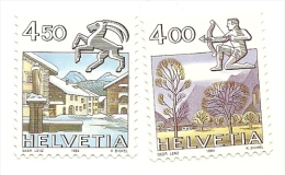 1984 - Svizzera 1194/95 Ordinaria C3393 - Unused Stamps