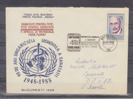 Plic Circulat  In Bucuresti Anul 1988 Cu Obliterare Speciala - Lettres & Documents