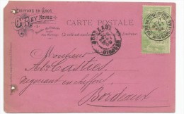 - Lettre - GIRONDE - BORDEAUX - Càd S/Paire TP Sage Type III - 1899 - PORT LOCAL - 1898-1900 Sage (Tipo III)