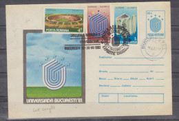 1981 - Plic Cu Stampila Speciala  Universiada 81 - Lettres & Documents