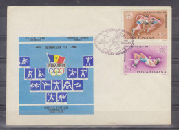 Plic Cu Stampila Speciala  J.O. LOS ANGELES 1984 - Lettres & Documents