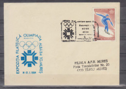 Plic Cu Stampila Speciala  J.O. SARAJEVO 84 - Lettres & Documents