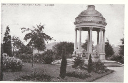 Postcard Leeds The Fountain Roundhay Park 1914 Yorkshire Folly Repro - Leeds
